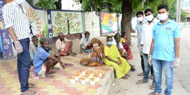 Pratima Foundation Trust  Serve Food and Dry Ration to the Needy